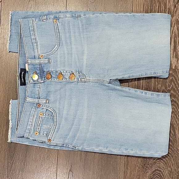 ❤️ J CREW 9" HIGH RISE EXPOSED BUTTON FLY TOOTHPICK SKINNY JEANS, 2 (26)